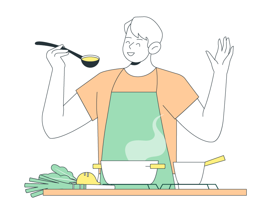 Man Cooking