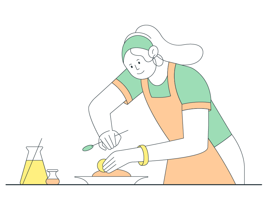 Mother Cooking
