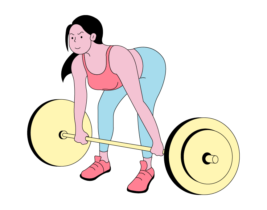 Woman Doing Weight Lifting
